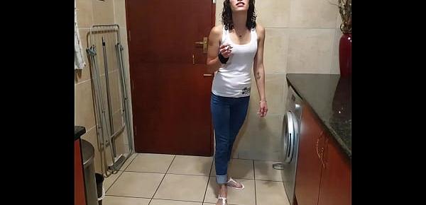  Pisswhore peeing in her jeans | smoking | stripping